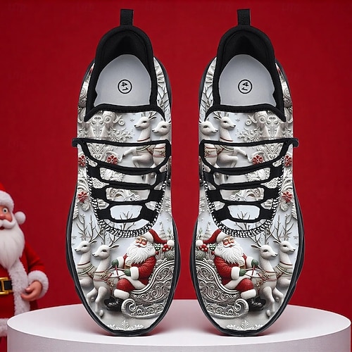  Ανδρικά χριστουγεννιάτικα αθλητικά παπούτσια με τάρανδο – διασκεδαστικά και εορταστικά, άνετα αθλητικά παπούτσια για χαλαρές εξόδους και χριστουγεννιάτικες γιορτές