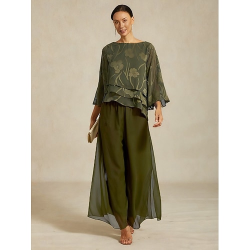  Női Szemtelen Elegáns Teljes hossz Közepes csípő Nyúlós Esküvő Parti Hétköznapi Olíva Nyár Tavasz Ősz Tél