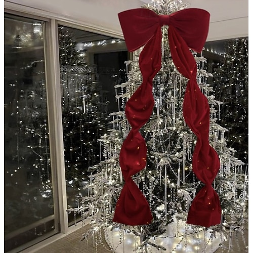 Christmas Concepts® Wijn Kerst Stoffen Deurstrik Decoratie - Maak Je Eigen Stoffen Strik