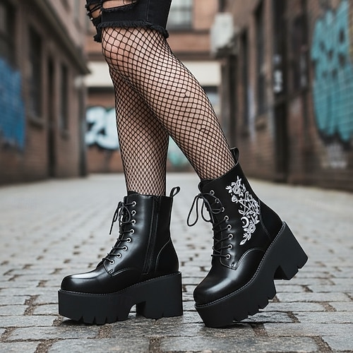 Ankle Boots Demonia Butterfly Boots Women display picture 2
