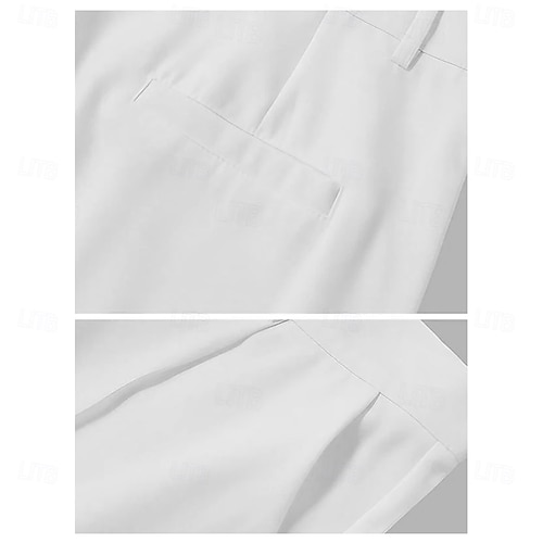  Jul Herr Julgran Julbelysning Långbyxor Kostymbyxor Medium Midja Mode Casual Utomhus Helgdag Avslappnade klänningsbyxor med platta framtill och sidofickor Höst Vinter 3D-tryck Svart Blå Grön