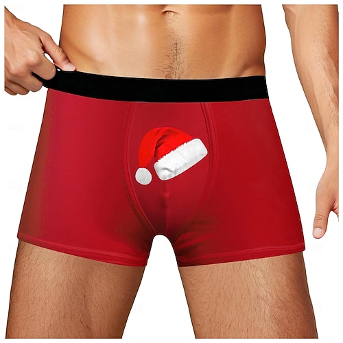Navidad Calzoncillos Graciosos Hombre Navidad Boxers Cortos Ropa