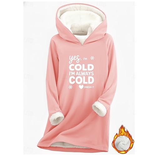  γυναικείο πουλόβερ με κουκούλα γραφικό γράμμα ζεστό casual ασπρόμαυρο μακρυμάνικο με κουκούλα μακριές μπλούζες street casual ανοιχτό ροζ μαύρο σκούρο ροζ μπλε άνοιξη φθινόπωρο χειμώνας