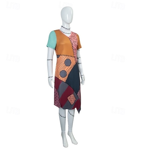 Cosplay Costume Sally Christmas Cosplay Costume for Women's Adults Christmas Carnival Masquerade Christmas Eve Party Christmas Dress 2026