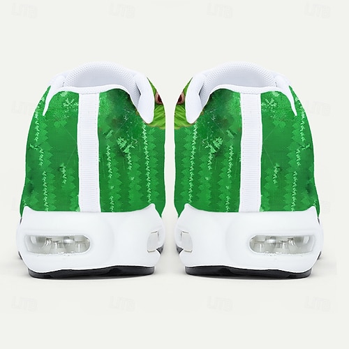  Herrsneakers med julfigurer – 3D-tryckt design, roliga och festliga, perfekta för högtidssammankomster och familjefester