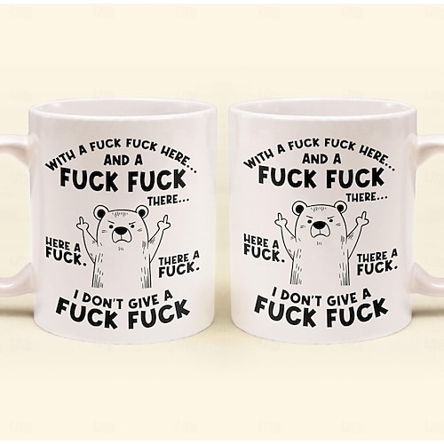  αστεία κούπα δώρου με ένα γαμήσι, γαμώτο εδώ, δεν με νοιάζει δεκάρα, φλιτζάνι καφέ, κεραμική κούπα καινοτομίας για δουλειά, γραφείο, σπίτι, χιούμορ, δώρο για φίλους