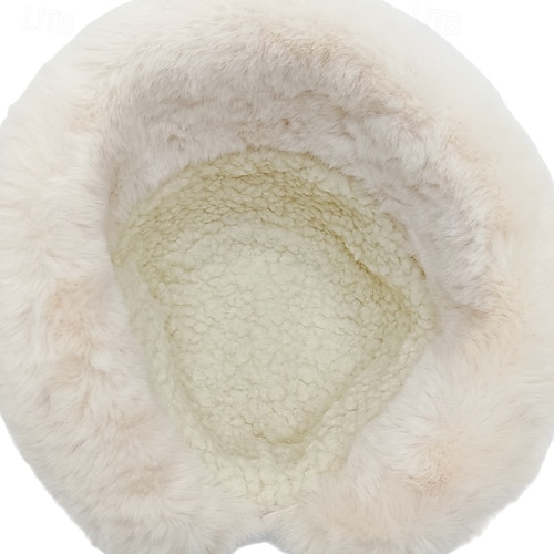  Damskie Kapelusz Kapelusz bucket Odporność na wiatr Ciepłe Na co dzień Weekend Polar Czyste kolory