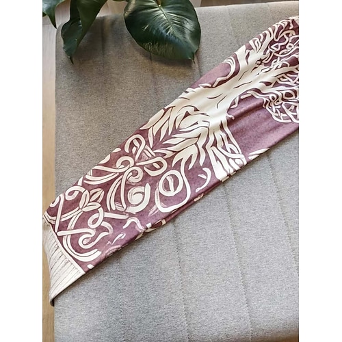  Kvinnors Viking Boho Leggings Vintage Etnisk Stil Hela Längd Hög Midja Grafisk Abstrakt 3D Tryck Snabbtorkande Andningsförmåga Mjuk Stretchig Formell Utomhus Semester Grön Vår Höst Vinter Slim Fit