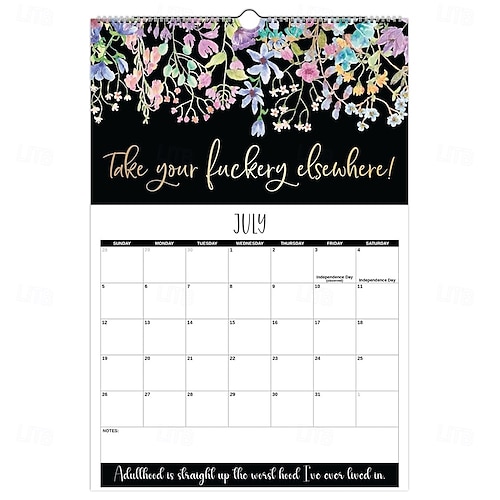  Hauska kalenteri 2026, taas mennään, vuoden 2026 kirouskalenteri väsyneille naisille, iso seinäkalenteri lahjaksi naispuolisille työtovereille ja parhaille ystäville