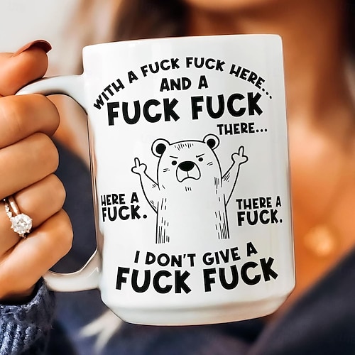  αστεία κούπα δώρου με ένα γαμήσι, γαμώτο εδώ, δεν με νοιάζει δεκάρα, φλιτζάνι καφέ, κεραμική κούπα καινοτομίας για δουλειά, γραφείο, σπίτι, χιούμορ, δώρο για φίλους