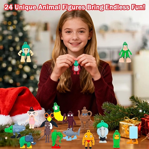  italialainen brainrot-joulukalenteri vuodelle 2025, Tung Tung Tung Sahur -sukka-apuraha-toimintahahmot, lähtölaskentakalenteri, halloween-joululahja lapsille, teini-ikäisille tytöille ja pojille