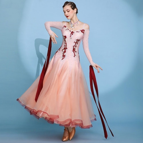 pink ballroom dance dress Smooth Ballroom Costume Smo041