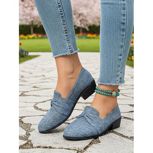 low heel women's winter dress shoes Amazon.com | Women's Low Block Chunky Heels Pointed Toe Closed Toe Work Pumps Slip on Comfort Dress Shoes for Women 1Black Size 4