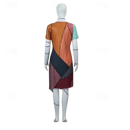 Cosplay Costume Sally Christmas Cosplay Costume for Women's Adults Christmas Carnival Masquerade Christmas Eve Party Christmas Dress 2026