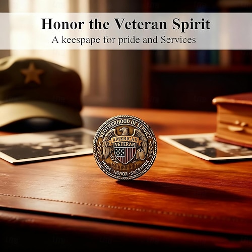  DD-214 – Det er en veterangreie Minnemynter DD-214 Veteran Utfordring Mynt Us Veteran Utfordring Mynt Gave til Veteranfamilier og Pensjonerte Veteranvenner