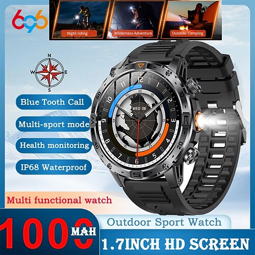 AK91 Smart Watch 1.7 inch Smartwatch Fitness Running Watch