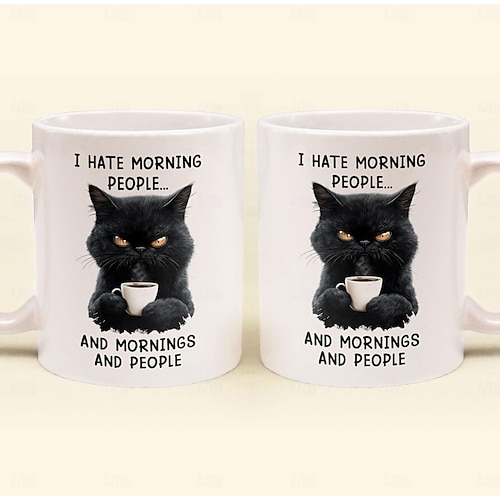  αστεία κούπα δώρου μισώ τους πρωινούς ανθρώπους και τα πρωινά και τους ανθρώπους κεραμικό φλιτζάνι καφέ για δουλειά γραφείο στο σπίτι χιούμορ δώρο για φίλους συναδέλφους