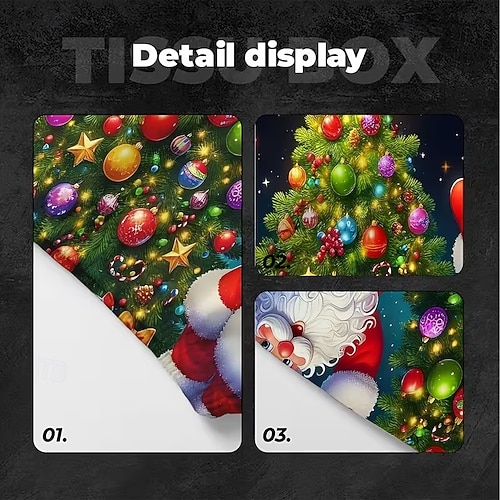  2 τεμάχια χριστουγεννιάτικα καλύμματα αυτοκινήτου με τυπωμένο τον Άγιο Βασίλη, εσωτερική διακόσμηση, γενικής χρήσης, πλενόμενα, εύκολα στην εγκατάσταση, κατάλληλα για μεγάλα οδικά ταξίδια, πάρτι