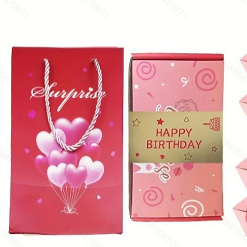 Scatola regalo esplosiva, scatola pop-up a sorpresa, scatola saltante per compleanni, San Valentino, Natale, matrimoni, festival, esplosione di contan