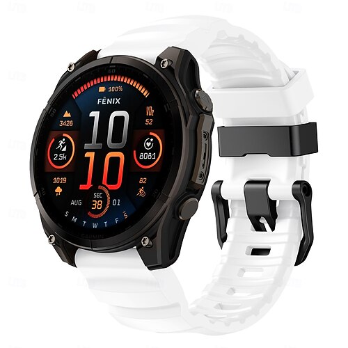 Bracciale Sportivo Arancione Verde Militare Cinturino Silicone Per Garmin Fenix 7X/6X/5X - 26 Mm, 2 Pezzi, Arancione/verde Militare Cinturino Sportivo Garmin