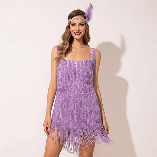 Roaring 20s 1920s Mini Short Mini Dress Flapper Dress Sleeveless The Great  Gatsby Wedding Guest Tassel Fringe V Neck Fancy Dress Women's Evening Party  Wedding speakeasy Adults' Dress Homecoming 2026 - AU $47.49