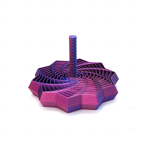 Estrela sensorial expandida impressa em 3D, alças fáceis de segurar, girador hexagonal espiral giratório para estresse (vermelho e azul, 4,64 pol.) 26 Estrela sensorial expandida impressa em 3D, alças fáceis de segurar, girador hexagonal espiral giratório para estresse (vermelho e azul, 4,64 pol.) 26