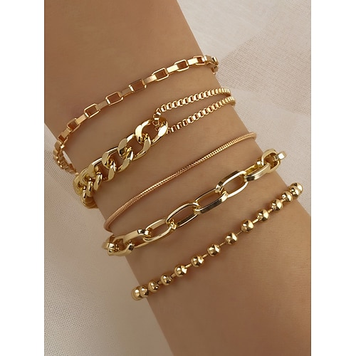 Ensemble de bracelets de Noël pour femmes en alliage – élégants et raffinés, plusieurs modèles en or et en argent, parfaits pour les cadeaux de Noël et les occasions festives.