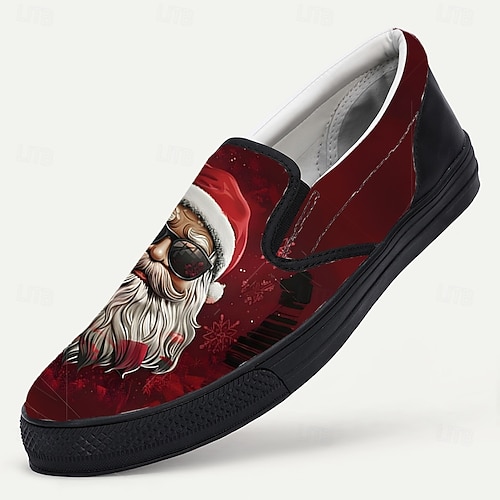  мужские туфли Санта-Клауса — модные и забавные, идеально подходят для рождественских покупок, праздничных путешествий и повседневной рождественской одежды