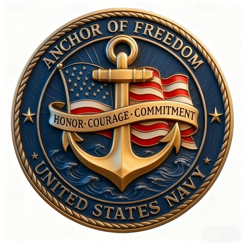 U.S. Navy 250th Anniversary Commemorative Coin – 1775–2025