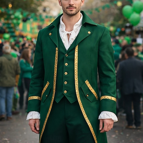 Renaissance Steampunk Coat Pants Hat Long Sleeves Prince Elf Nobleman Fancy  Dress Men's Royal Steampunk Event / Party Masquerade Adults' Coat Vest  Pants 2026 - kr.579
