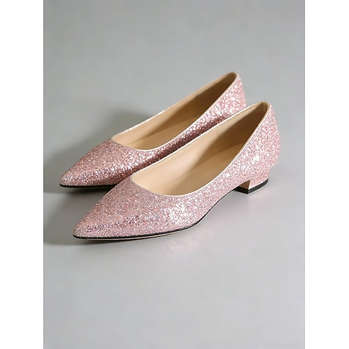 pink sequin dress shoes Pink Glitter Shoes