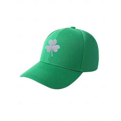  Men's St. Patrick's Day Green Baseball Cap with Shamrock – Stylish Adjustable Hat for Festive Occasions