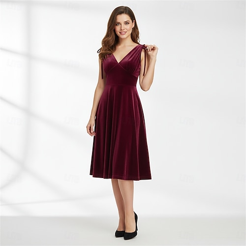 long black a line dress Willow Dress main image 1