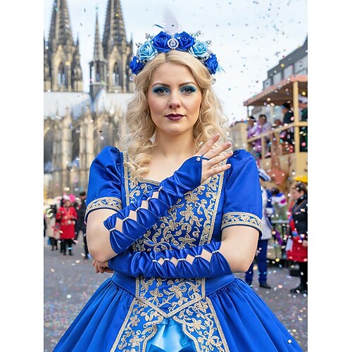 Women's Mardi Gras Polyester Satin Gloves in Multiple Colors, Elegant  Design with Beaded Detailing, Perfect for Carnival and Masquerade Balls  2026