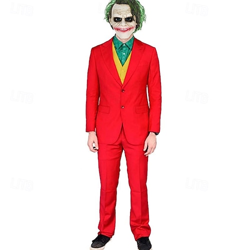  Semaine du livre 2026 Joker Tenues Costumes & Blazers Fête costumée for Homme Adulte Carnaval Soirée Performance
