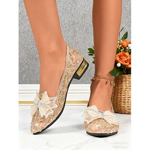 comfortable gold dress shoes Caroline Gold 8.5 / Gold main image 0