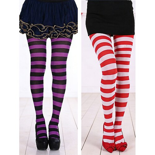 Medias Rayas De Abeja Para Mujer – Calcetines Altos Amarillos Y Negros, Elásticos, Para Cosplay, Carnaval Y Fiestas Temáticas
