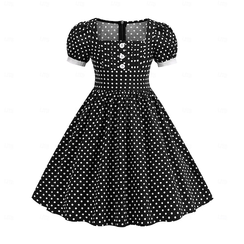vintage fit and flare dresses Linear Pointelle Tonal Knit Fit-N-Flare Midi Dress main image 0