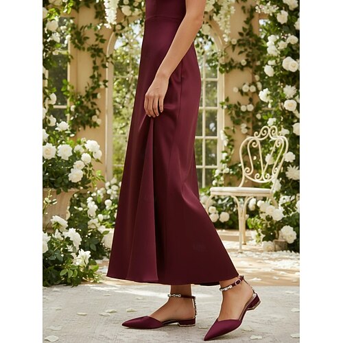 bridesmaid shoes with burgundy dress Halterneck pleated bubble hem dress, Burgundy Red / M main image 1