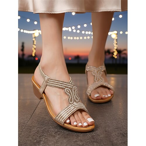 champagne wedge dress shoes Women's Champagne Pearl Embellished Wedge Sandals - Elegant Strappy Low  Heel Dress Shoes for Resort Evenings, Comfortable Glamorous Footwear for  Summer Vacation & Cruise Parties 2026