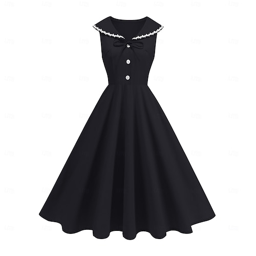 1950s Retro Vintage Midi Swing Dress Flare Dress Sleeveless Fit & Flare  Swing Fancy Dress Women's Carnival Valentine's Day Masquerade Vacation  Dailywear Bachelorette Party Adults' Dress Spring 2026 - ZAR R823