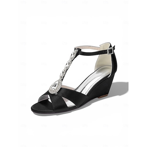 navy blue dress wedge sandals Choice Words Platform Wedge Heeled Sandals (Navy)