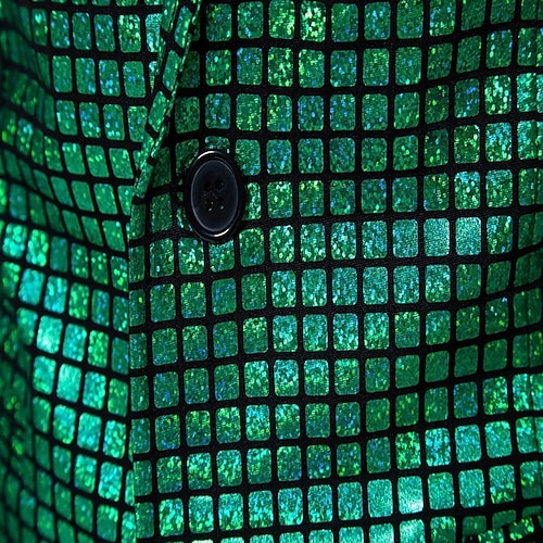  Set St.Patrick 2026 Disco 1980s Pants Hat Outfits Fancy Dress Men's Carnival Costume Masquerade Club Party Performance Adults' Coat Pants Hat All Seasons