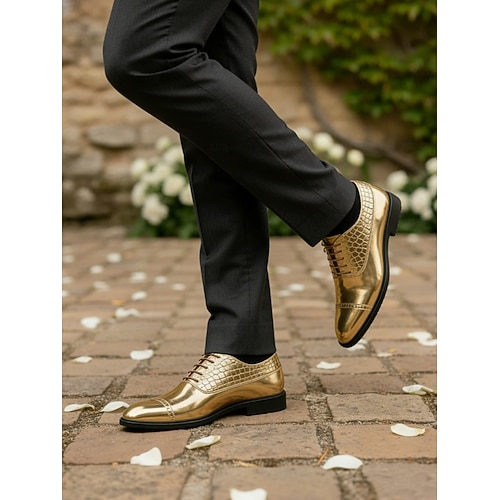 slim fit dress slacks Walk London Black-Gold Glit Loafers main image 1