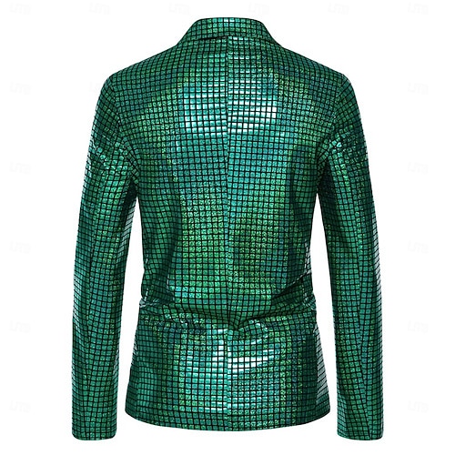  Set St.Patrick 2026 Disco 1980s Pants Hat Outfits Fancy Dress Men's Carnival Costume Masquerade Club Party Performance Adults' Coat Pants Hat All Seasons
