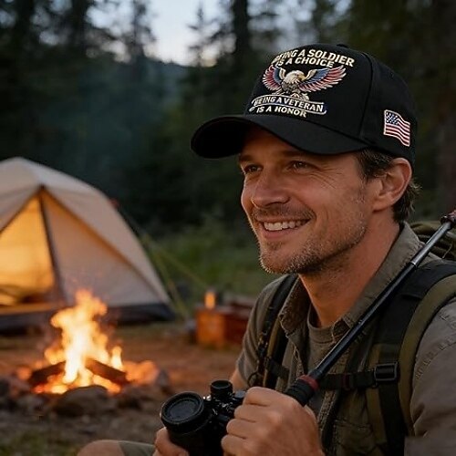  Boné de beisebol comemorativo do 250º aniversário dos EUA, boné patriótico com águia para veteranos, boné comemorativo de veterano, boné de beisebol patriótico ajustável com estampa do 250º
