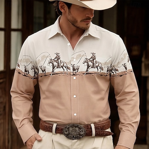 country dress shirts Mens Western Long Sleeve Cowboy Shirts for Men Embroidered Mens Casual Button Down Shirts Shirt Navy Blue S : Clothing, Shoes & Jewelry Western button up shirt for men pairs well with jeans or casual pants for daily leisure Men's Cowboy Riding Horse Shirt