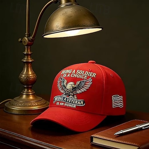  Boné de beisebol comemorativo do 250º aniversário dos EUA, boné patriótico com águia para veteranos, boné comemorativo de veterano, boné de beisebol patriótico ajustável com estampa do 250º