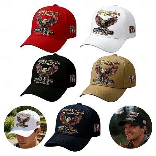  Boné de beisebol comemorativo do 250º aniversário dos EUA, boné patriótico com águia para veteranos, boné comemorativo de veterano, boné de beisebol patriótico ajustável com estampa do 250º