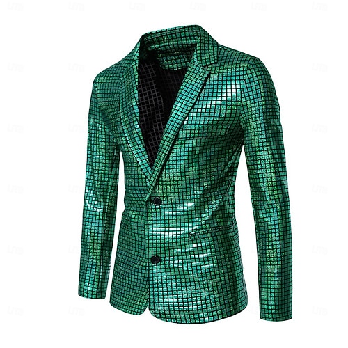  Set St.Patrick 2026 Disco 1980s Pants Hat Outfits Fancy Dress Men's Carnival Costume Masquerade Club Party Performance Adults' Coat Pants Hat All Seasons